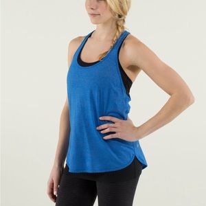 Lululemon 105 F Singlet Tank Top - Blue - size 6